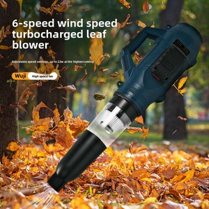 Souffleur et <span class=keywords><strong>aspirateur</strong></span> de feuilles haute puissance, <span class=keywords><strong>aspirateur</strong></span> de <span class=keywords><strong>jardin</strong></span> sans fil avec batterie, souffleur extérieur à 6 vitesses - Product Image 1