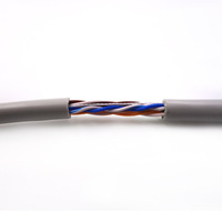 Red Cat5e UTP 4P LAN Cable 24AWG CCA Cat 5E Ethernet RJ45 Conector Cable de conexión interior 2-8 pares 300m 305m Precio