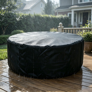 Housse de protection gonflable pour <span class=keywords><strong>spa</strong></span> et bain à remous, en tissu Oxford 420D robuste, imperméable et anti-UV, pour extérieur, avec cordon de serrage au bas - Product Image 6