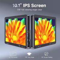 Écran IPS HD 10,1 pouces DM9 Max DM12 pour microscope numérique avec 10 lumières LED, compatible PC/TV