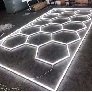 Directo de fábrica Honeycomb Hexagonal LED Light AC High CRI 90 Iluminación Profesional brillante para taller Sala de Exposición Industrial - Product Image 5