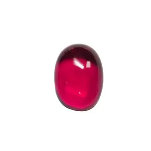 Synthetic Ruby Oval Cabochon Real Ruby Corundum Stone