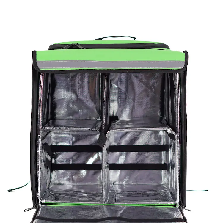 भोजन वितरण बैग मोटरसाइकिल डिलीवरी बैग थर्मल बैकपैक के लिए पैटर्न प्रिंटिंग मोटरसाइकिल बड़ा 600 डी पॉलिएस्टर ऑक्सफोर्ड फैब्रिक