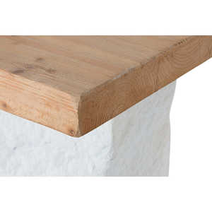 FIR RESIN DINING <b>TABLE</b> 180X90X77 54:80 <b>NARROW</b> WHITE - Product Image 4
