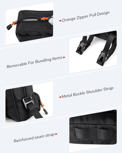 Sac à outils universel en Polyester imperméable et amélioré pour les motos Dirtbike Sportsters Pochette avant à la mode Rangement pour <span class=keywords><strong>guidon</strong></span> - Product Image 4