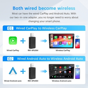 Rhythm 2 in1 Portable <b>Wireless</b> CarPlay <b>Adapter</b> USB Auto Connection for Android and iPhone - Product Image 4