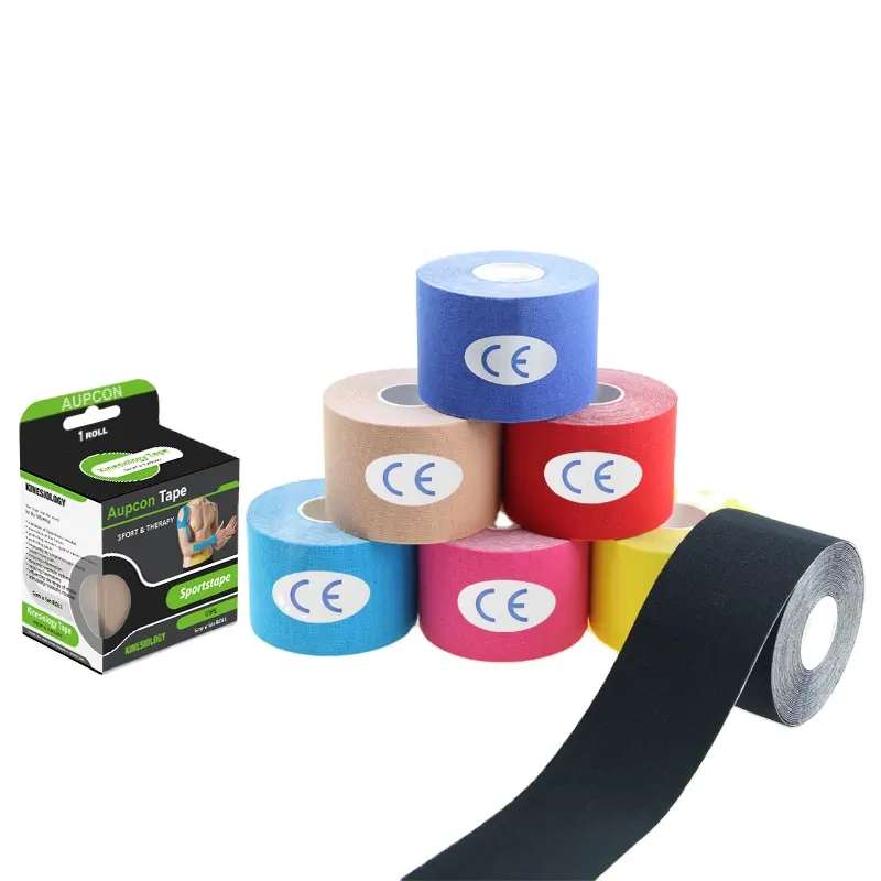 Impermeable cinta de kinesiología CE aprobado deportes atléticos cinta Kinesiotape con caja individual