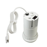 Cargador Inalámbrico, Enchufe de Corriente Emergente para Escritorio, Centro de Energía Retráctil Integrado con USB para Oficina y Sala de Conferencias