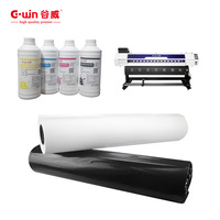 Machine de presse à chaud automatique GWIN pour papier de transfert par sublimation, rouleau à rouleau, 1,62x100m, 220V, 33g-100g, nouvelle impression par sublimation