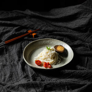 Rústico superficie rugosa Borde de cerámica platos de vajilla platos de gres revisiones - Product Image 2