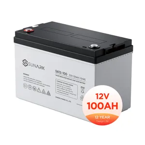 Sunark marché yéménite batterie gel 12V 100Ah 150Ah batteries gel à cycle profond en Chine