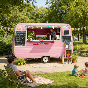 Carrito de Comida Móvil de Bajo Consumo, Carrito de Venta Asistido por Energía Eléctrica para Uso Urbano - Product Image 1