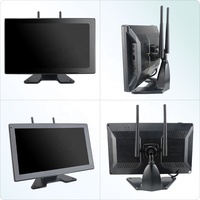 Moniteur DVR à écran tactile sans fil numérique 10 ''AHD avec WiFi et caméra de recul 4CH pour camion/remorque/Bus/RV/SUV/Vans