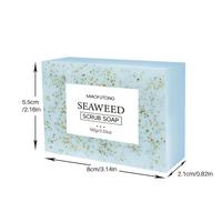 Savon exfoliant artisanal aux algues 100g, au sel marin, nettoyage en profondeur, sensation rafraîchissante, OEM ODM