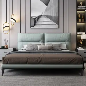 CK03, muebles modernos para el hogar, cama doble de pared tamaño King, muebles de dormitorio de 1,8 m con marco de cama de madera, cama de matrimonio, 3 años de garantía - Product Image 1