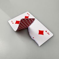 Cartes à jouer grand format pour tournoi de poker, en papier écologique imperméable, couché UV, lisse et fluide, 320 g/m², marque blanche, vente en gros