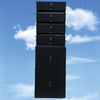 Système de sonorisation actif personnalisé DBK, enceintes Line Array doubles de 8 pouces avec caisson de basses de 18 pouces, ensemble d'enceintes de scène DJ pour église