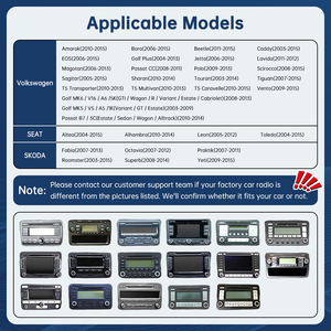 Autoradio 7 pouces Road Top avec Airplay, CarPlay, multimédia, stéréo audio, Android <span class=keywords><strong>Auto</strong></span>, écran Linux pour <span class=keywords><strong>Volkswagen</strong></span>, Seat, Skoda 2003-2015 - Product Image 5