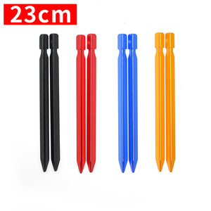 Piquets de tente en alliage d'aluminium, 23 cm, triangulaires en forme de V, pour le camping et l'utilisation en extérieur - Product Image 2
