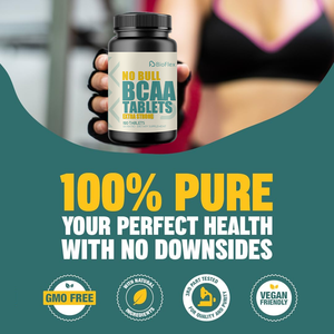 ハラール認定BCAA錠剤分岐チェーン必須アミノ酸錠剤1500mg L-ロイシンL-イソレヌシン & L-バリン。 - Product Image 5