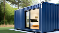 XH Module de conteneur en acier autonome moderne de 20 pieds Utilisation de bureau et d'hôpital pliante à une et à deux étages pour hôtels et maisons