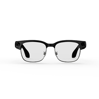 Lunettes Intelligentes IA Demi-Cerclées E09B avec Caméra HD 8MP, Stockage 8 Go, Anti-Tremblement, Audio-Vidéo, Appel BT, Interprétation, Unisexe