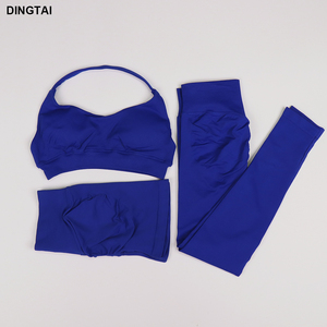 <span class=keywords><strong>Abbigliamento</strong></span> <span class=keywords><strong>Sportivo</strong></span> Donna, Completo Yoga Senza Cuciture, Reggiseno <span class=keywords><strong>Sportivo</strong></span>, Leggings a Vita Alta, Set 3 Pezzi per <span class=keywords><strong>Palestra</strong></span> e Corsa - Product Image 5