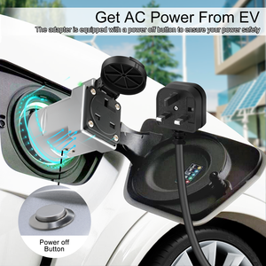 Adaptateur Type2 <span class=keywords><strong>V2L</strong></span> pour <span class=keywords><strong>MG4</strong></span>/MG5/KIA/HYUNDAI/Smart/ZEK 16A 220V avec prises UK - Product Image 2