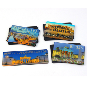 Venta al por mayor de recuerdos para turistas imán de nevera España Madrid <span class=keywords><strong>Barcelona</strong></span> Berlín resina epoxi imán de nevera - Product Image 2