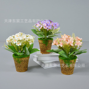 Artisanat Dongchen, bonsaï artificiel en fleurs de soie, 10 cm-30 cm, décoration de table à domicile, accessoires de mariage - Product Image 2