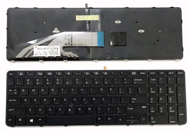 New Keyboard for HP ProBook 450 455 470 G3 Keyboard Backlit 9Z.NCGBQ.301 NSK-CZ3BQ