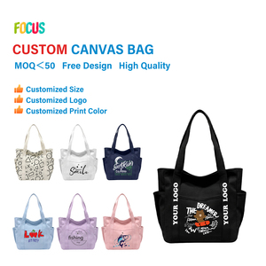 <span class=keywords><strong>Sac</strong></span> à <span class=keywords><strong>bandoulière</strong></span> en <span class=keywords><strong>toile</strong></span> réutilisable décontracté à grande capacité avec logo imprimé personnalisé, <span class=keywords><strong>sac</strong></span> de plage en coton avec poche extérieure et latérale - Product Image 5