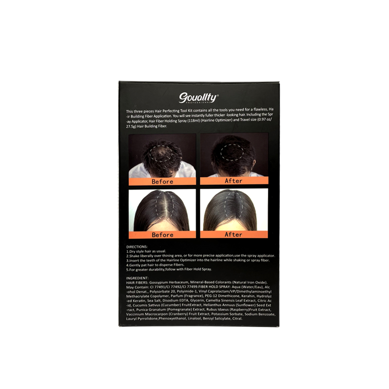 Китайский продукт для лечения выпадения волос OEM Gouallty, уход за черными волосами, Кератиновый порошок для наращивания волос