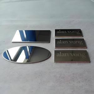 Plaque signalétique en acier inoxydable métal aluminium en acier signe en haute qualité support petite quantité en gros
