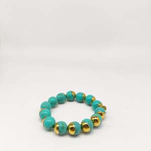 Fashion <b>Beaded</b> <b>Bracelet</b> 316L Stainless Steel PVD <b>Gold</b> Plating Sustainable Resistant Jewelry Accessory - Product Image 1