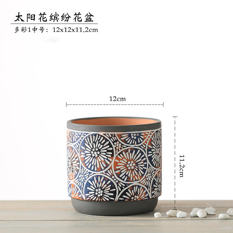 Tournesol gris foncé coloré taille moyenne 12cm