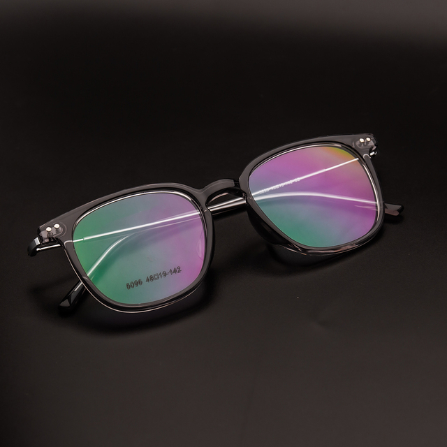 New Arrival Youth Diamond Face Lightweight Transparent Large Frame Eyeglasses-Unisex Premium Retro Optical Frames for Wholesale