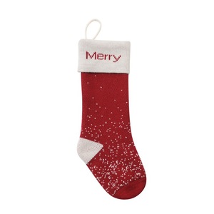 SOLPOP <span class=keywords><strong>Chaussettes</strong></span> de Noël décoratives en peluche tricotée <span class=keywords><strong>avec</strong></span> lettres Joyeux Noël et motif flocon de neige, idéales pour les cadeaux du Père Noël - Product Image 5