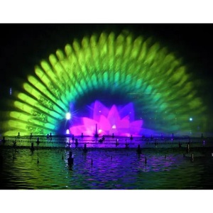 3D ba chiều nước ngoài trời màn hình chiếu đài phun nước âm nhạc nhảy múa nước Laser hiển thị - Product Image 1