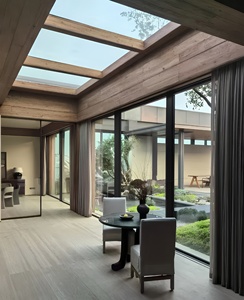 Porte patio coulissante et relevable en aluminium DEYU Premium série 128, homologuée NAFS, résistante aux ouragans, grande porte coulissante en verre - Product Image 4