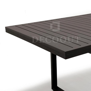 Bán buôn Patio đồ nội thất Set nhôm ban công mở rộng cafe 8 Stackable đồ nội thất ngoài trời Bàn và ghế - Product Image 5