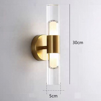 Applique murale LED rotative transfrontalière de luxe pour chambre à coucher, mur de fond de tête de lit, escalier et couloir