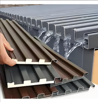 Panneaux isolants en aluminium anti-corrosion avec option acier bicolore pour la construction de préfabriqués en acier léger
