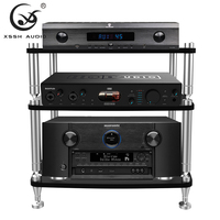 Support de sonorisation YIVO HIFI en métal, anti-chocs, anti-vibrations, pour amplificateur de puissance et enceintes, home cinéma