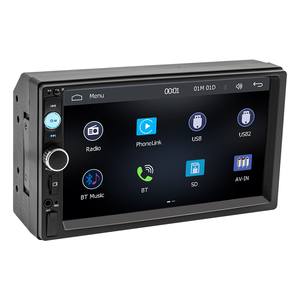 <span class=keywords><strong>Autoradio</strong></span> 7'' 2 Din avec écran tactile HD, lecteur MP5 filaire, <span class=keywords><strong>Bluetooth</strong></span>, 12V, FM, entrée <span class=keywords><strong>auxiliaire</strong></span> ISO, Mirror Link, lecteur multimédia - Product Image 2