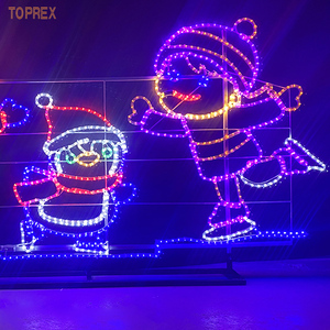 Lumières décoratives <span class=keywords><strong>de</strong></span> Noël en forme <span class=keywords><strong>de</strong></span> bonhomme <span class=keywords><strong>de</strong></span> neige 2D pour l'extérieur, motif lumineux pour décorations <span class=keywords><strong>de</strong></span> Noël en extérieur - Product Image 5