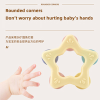 Offre Spéciale Silicone Animal en forme d'éléphant nouveau-né cloche à main bébé ensemble d'activité hochet sensoriel doux anneau de dentition ensemble jouets