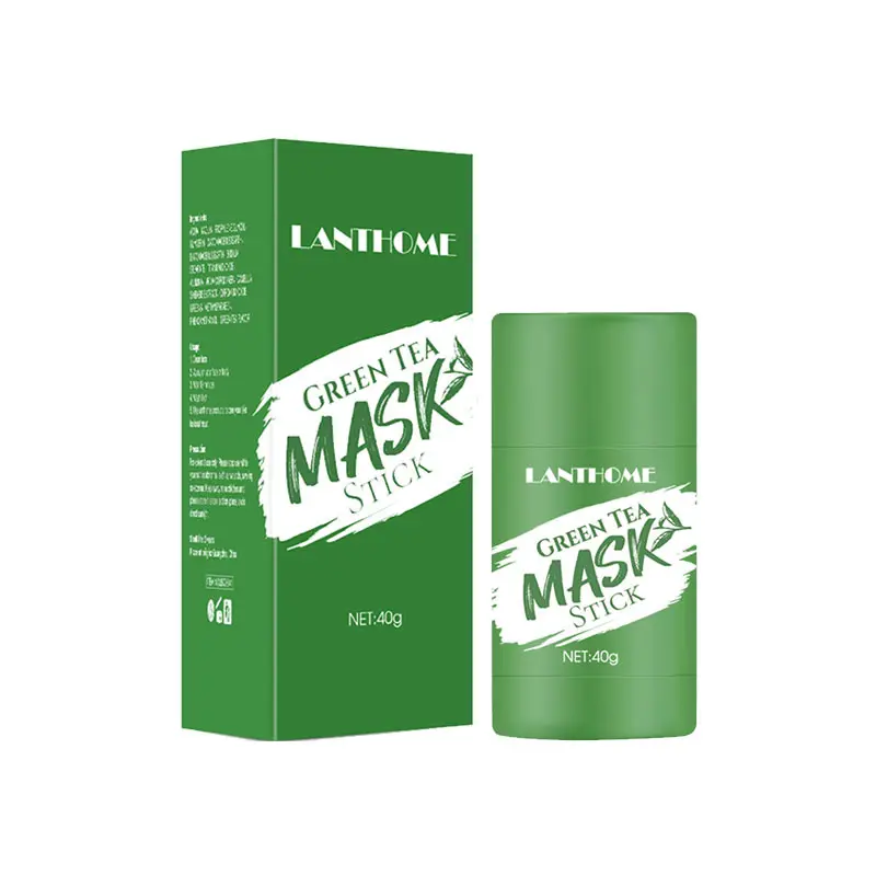 LANTHOME Rebranding Cosmetic Solid Facial Mask Stick Korea Poreless Deep Cleansing Green Tea Face Mask Stick