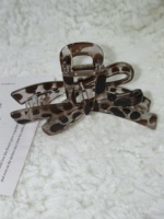 Pinces à cheveux nœud papillon 12 cm imprimé léopard écaille de tortue, forte tenue, style rétro, pour femmes, accessoires capillaires