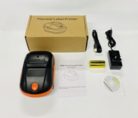 Imprimante thermique mobile portable de 2 pouces pour reçus, codes-barres et étiquettes, pour supermarchés et services express, en stock